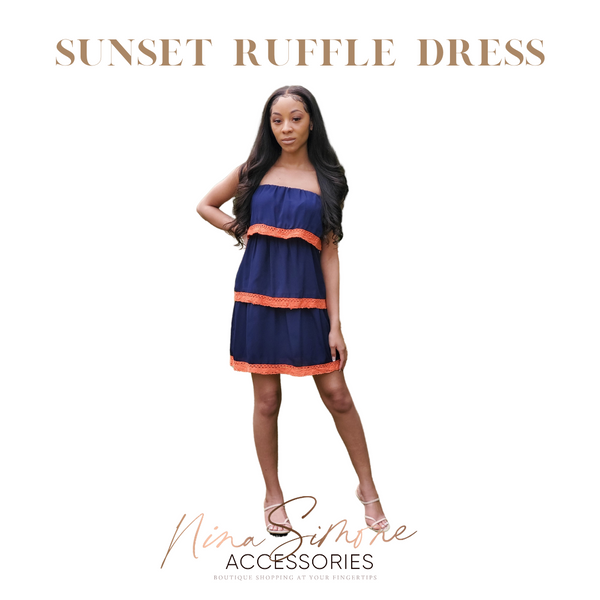 Sunset Ruffle Dress