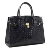 Black Croc Handbag