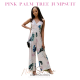 Pink Palmtree Jumpsuit