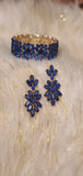 Royal Blue Crystal Flora Set