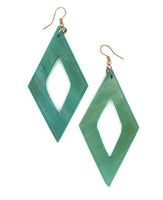 Turquoise Earth Diamond Earrings