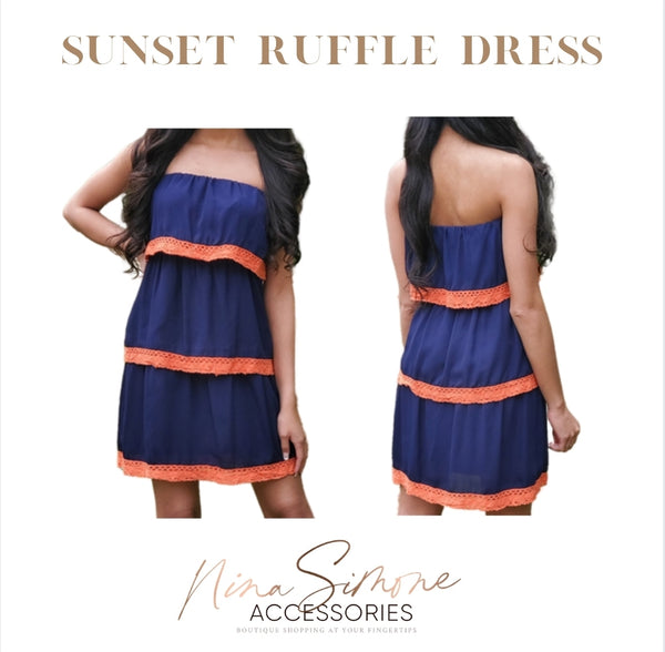 Sunset Ruffle Dress
