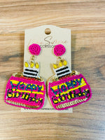 “Happy Birthday” earrings