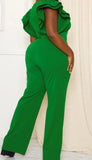 Green Plush Jumpsuit